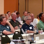 A number of our members listening intently.