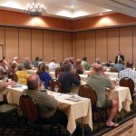 Jim Reber finishes his address.