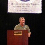 MIB's new president, Martin Olsson, give his acceptance speech.